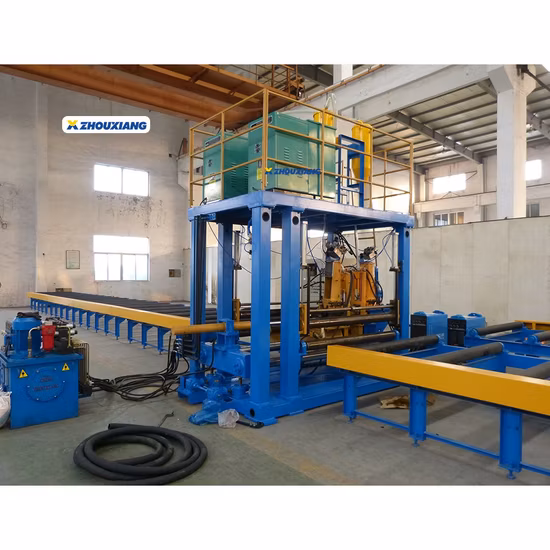 3 in 1 TIH ビーム完全組立、溶接、矯正、および統合鋼構造生産ラインの自動組立